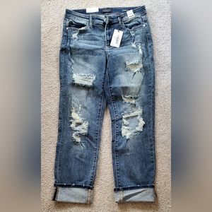 Judy blue bleach splash Boyfriend jeans